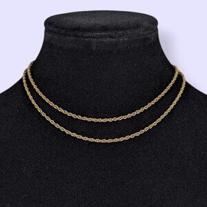 V. Dainty Rope Chain Necklace
